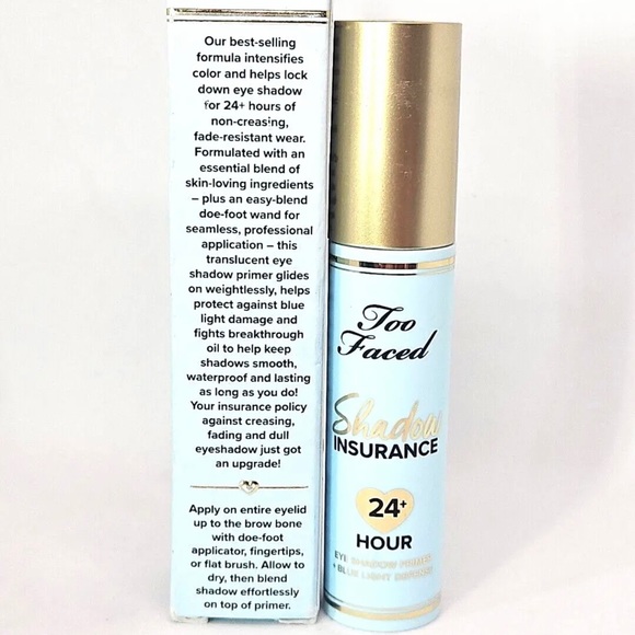 Too Faced 24 HR Shadow Insurance Eye Shadow Primer +Blue Light Defense New Boxed - Picture 3 of 6